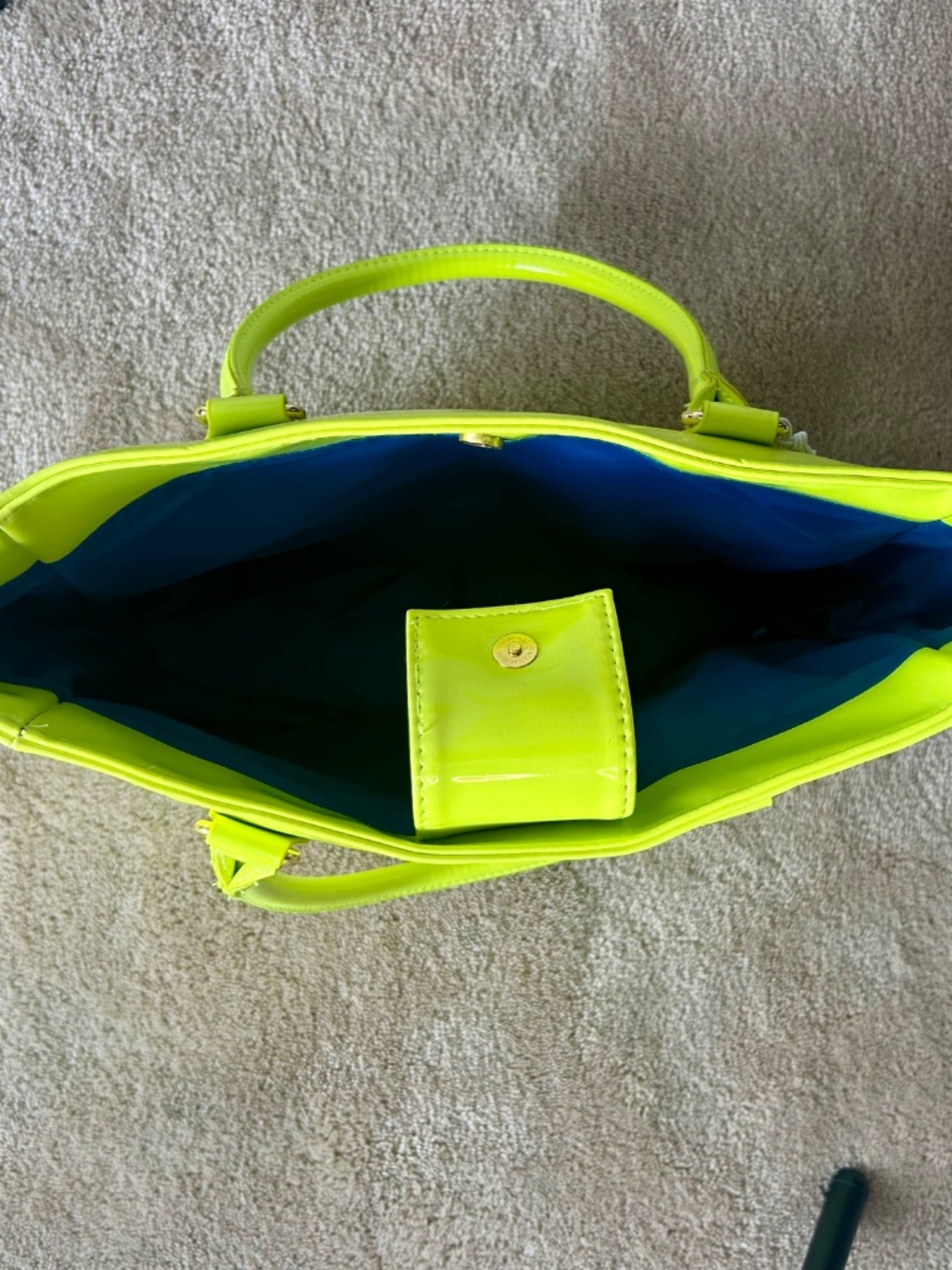 NEW Taylor Swift Wonderstruck Perfume Lime Green PVC Tote Bag - Picture 6 of 7